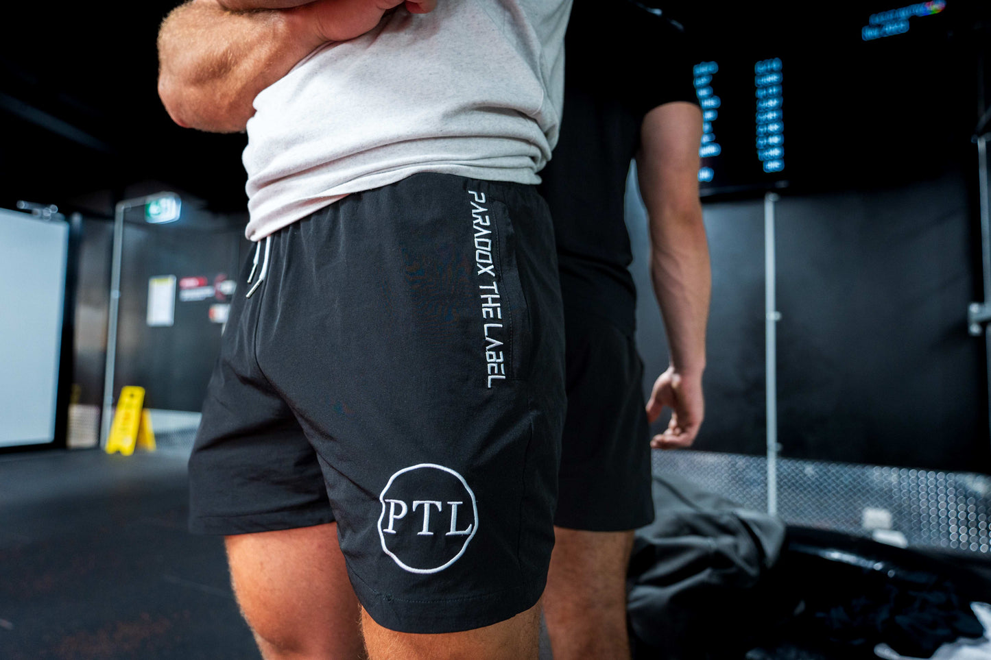 Black 5" Zip Pocket Gym Shorts